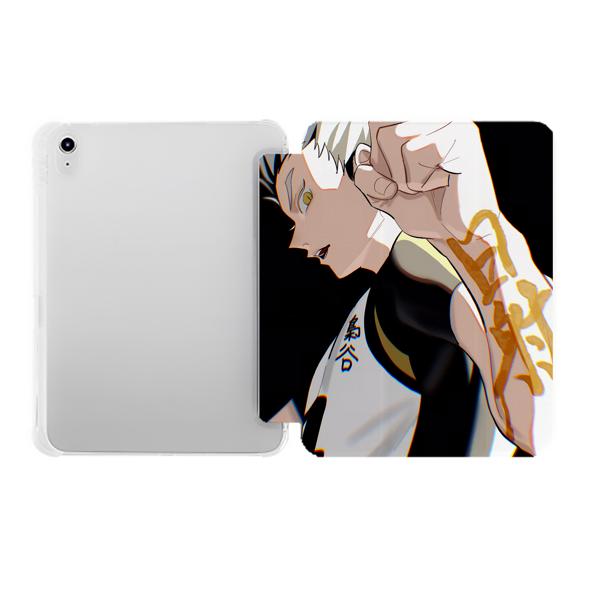 （画像用） ハイキュー!! Haikyu!! IPad ケース ペン収納付き 三つ折りスタンド PUレザー×シリコン 対応機種9.5/10.5/10.9インチ